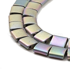Fili di perline di ematite sintetica non magnetica satinata elettrolitica&nbsp;G-G089-B01-13