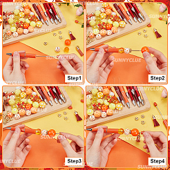 Set di penne con perline fai da te per il giorno del Ringraziamento&nbsp;DIY-SC0025-27