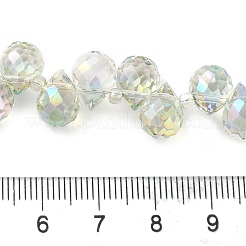 FilI di perline in vetro placcato&nbsp;LS-EGLA-D030-17N