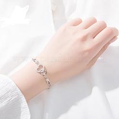 Messing Zirkonia Gliederkette Armbänder&nbsp;BJEW-EE0003-01P