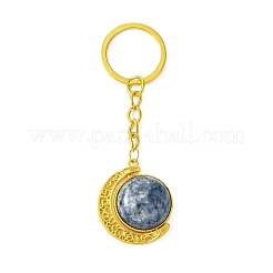 Pendentif en alliage avec cabochons de pierres précieuses porte-clés&nbsp;KEYC-JKC01140-02