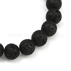 Natürliche Rosenquarz-Herzanhänger-Armbänder&nbsp;BJEW-JB12402-01