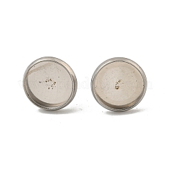 Anlaufgeschützte Ohrstecker aus Edelstahl 201&nbsp;STAS-O004-07C-P