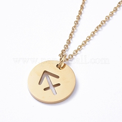 Colliers pendentifs en acier inoxydable 304&nbsp;NJEW-E147-02G