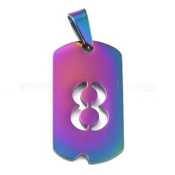 Pendentifs en acier inoxydable 304 avec placage ionique (IP)&nbsp;STAS-O127-A08
