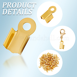 500 Stück Eisen faltende Crimp-Enden&nbsp;IFIN-CN0001-06G