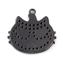 Cremagliera in ottone placcatura pendenti zirconi&nbsp;KK-D031-08B-01