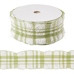 1 rouleau de ruban à volants en polyester&nbsp;SRIB-CY0001-14A