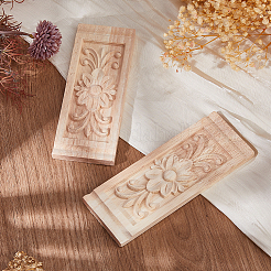 4 Stück natürliches Massivholz&nbsp;WOOD-FH0002-38