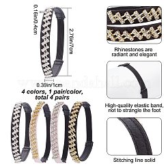 4 Paar 4 Farben Anti-Loose-Schnürsenkel für hochhackige Schuhe&nbsp;DIY-CP0008-56