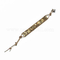 Bracciali cordone in pelle di vacchetta&nbsp;BJEW-R309-01B-09