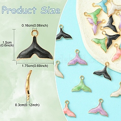 24pcs 6 pendentifs en alliage de couleurs&nbsp;ENAM-FS0002-04