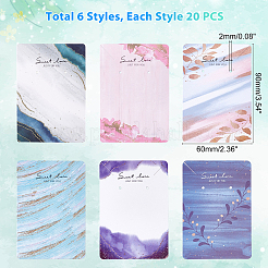 120 pz. 6 carte espositive per gioielli in cartone colorato&nbsp;CDIS-CA0001-05