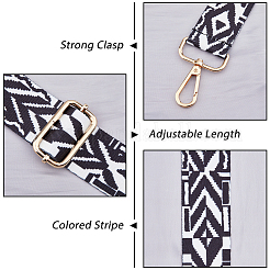 Verstellbare Taschengurte aus Polyester im Ethno-Stil&nbsp;FIND-WH0112-02B