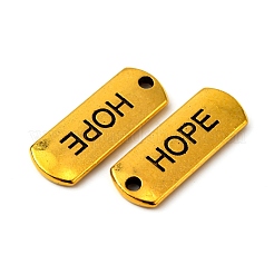 Pendentifs rectangles en alliage de style tibétain&nbsp;TIBEP-Q043-054AG-RS