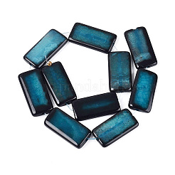 Gefärbte und erhitzte Stränge natürlicher Crackle-Achatperlen&nbsp;G-N359-11A-01