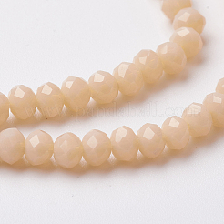 Facettierte imitatorische Jade Glasperlen Stränge&nbsp;EGLA-F124-NC02