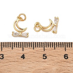 Charms in ottone zirconi a pavé di ottone&nbsp;KK-A291-28A-G