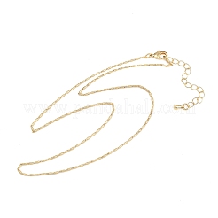 Messing oval Gliederkette Halsketten&nbsp;NJEW-D338-02G