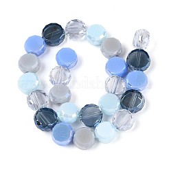 Chapelets de perles en verre électroplaqué&nbsp;EGLA-N022-03A-A04