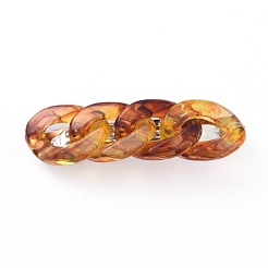 Barrette à cheveux en fer plaqué platine&nbsp;OHAR-JH00020-M