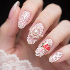 Plantillas de arte de uñas diy de acero inoxidable&nbsp;MRMJ-WH0092-234