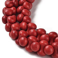 Chapelets de perle en howlite synthétiques&nbsp;TURQ-F018-13