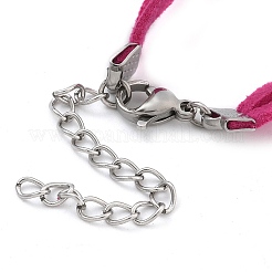 Herstellung eines Armbands aus Wildlederimitat mit Doppelkordel&nbsp;LS-STAS-M084-10P-05