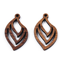 Anhänger aus natürlichem Nussbaumholz&nbsp;WOOD-T023-17