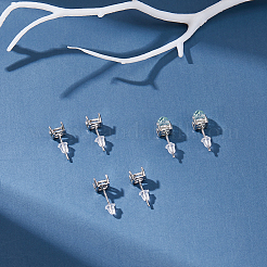 3 Paar 925 Ohrstecker aus Sterlingsilber&nbsp;DIY-DC0003-38