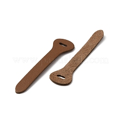 Cabeza de tirador de cremallera de piel de vaca&nbsp;LS-PURS-WH0005-44D