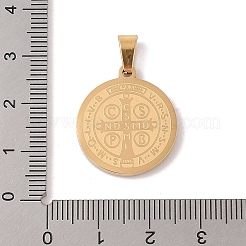 Ciondoli in strass in acciaio inossidabile 304 con placcatura sotto vuoto in pvd&nbsp;STAS-M068-13B-G
