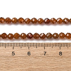 Natürlicher Granat Perlen Stränge&nbsp;G-C226-B01-4mm