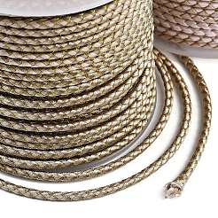 Cordon tressé en polyester de 11 m avec âme en coton et fil métallique&nbsp;OCOR-Z006-01-19
