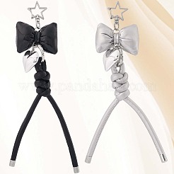 2 porte-clés en similicuir 2 couleurs&nbsp;KEYC-CL0001-03B