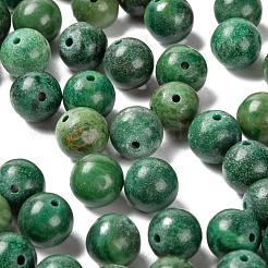 100pcs 8mm natürliche afrikanische Jadeperle runde Perlen&nbsp;DIY-LS0002-46