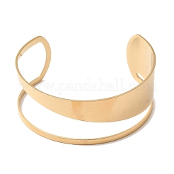 Manschettenarmreifen aus 304 Edelstahl&nbsp;BJEW-F521-01G