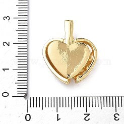 Pendentifs ouvrants en laiton micro pavé de zircones cubiques&nbsp;KK-Z143-04G-03
