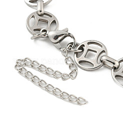 Bracciali con catene a maglie in acciaio inossidabile 304 anti-ossidazione per uomo e donna&nbsp;BJEW-D042-10P