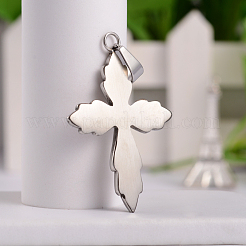Pendentifs gothiques rétro en acier inoxydable chirurgical 316&nbsp;STAS-E096-66AS
