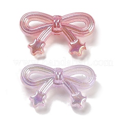 Nœud papillon avec étoile placage UV perles acryliques irisées arc-en-ciel lumineuses&nbsp;LACR-R001-05A