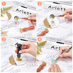 Joint de cire enveloppe cadeau joint&nbsp;AJEW-WH0192-072