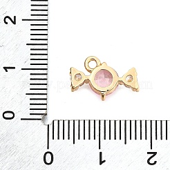 Laiton pavé de zircons cubiques&nbsp;KK-C096-02G