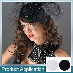 6 Stück 2 Farben Eva Stoff Pillbox Stewardess Fascinator Hut Basis&nbsp;DIY-BC0014-07