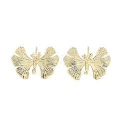 Boucle d'oreille en laiton plaqué en rack&nbsp;EJEW-C081-24G