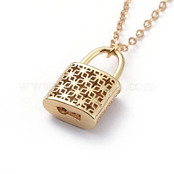Collier pendentif en laiton zircon cubique micro pavé&nbsp;NJEW-JN02672-01