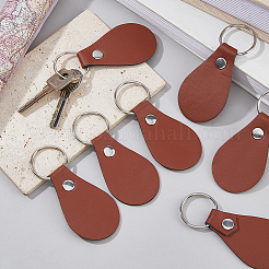 16 porte-clés en cuir PU en forme de larme&nbsp;KEYC-DC0001-47B