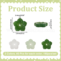 180 pièce de 3 couleurs de perles en verre faites à la main&nbsp;LAMP-ME0001-26