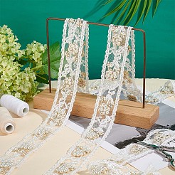 Blumenmuster Spitzenstickerei Organzabesatz&nbsp;OCOR-FG0001-30