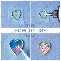 4 boîte de 4 styles de cabochons en aluminium&nbsp;MRMJ-SC0001-11